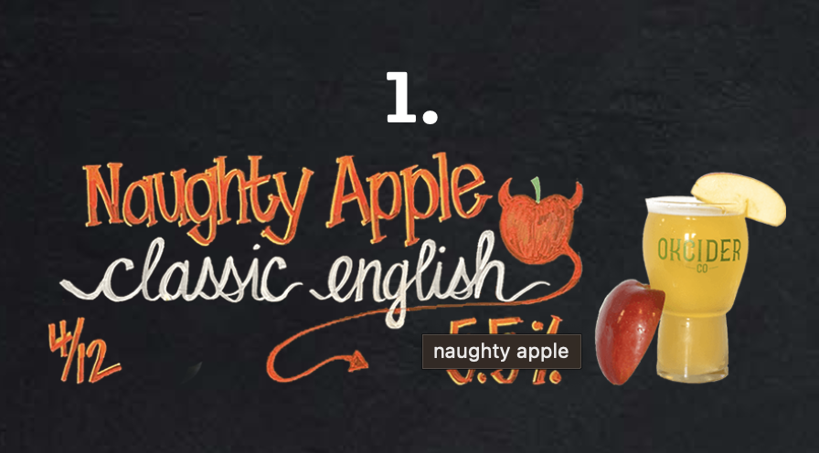 OK Cider Naughty Apple